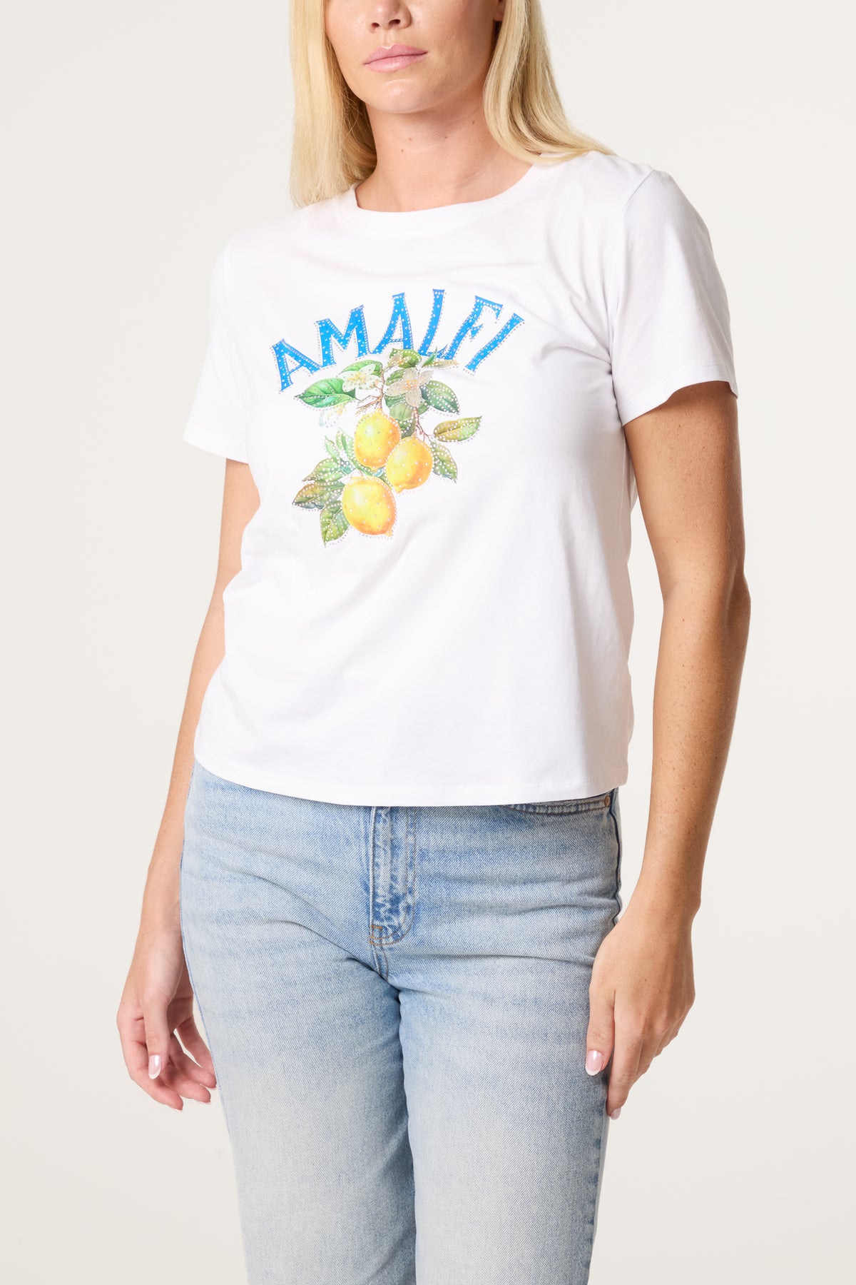 Amalfi Embellished Lemon T-Shirt
