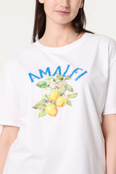 Amalfi Diamante Lemon Print T-Shirt