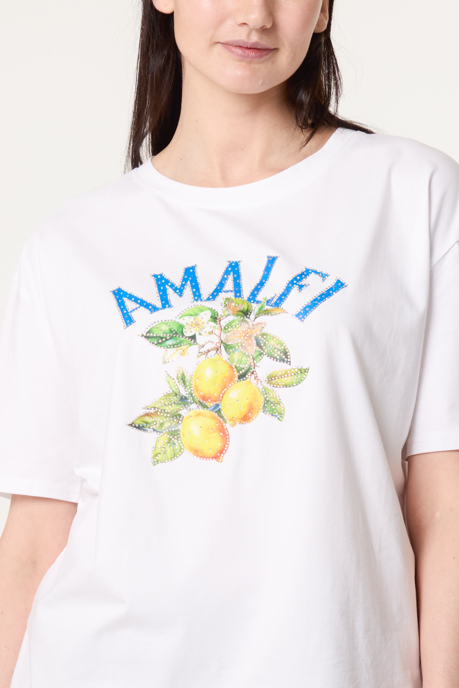 Amalfi Diamante Lemon Print T-Shirt