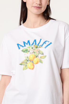 Amalfi Diamante Lemon Print T-Shirt