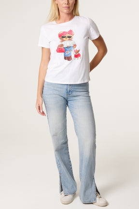 Embellished Bear & Chihuahua T-Shirt