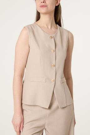 Gold Button Waistcoat & Trouser Tailored Co-Ord