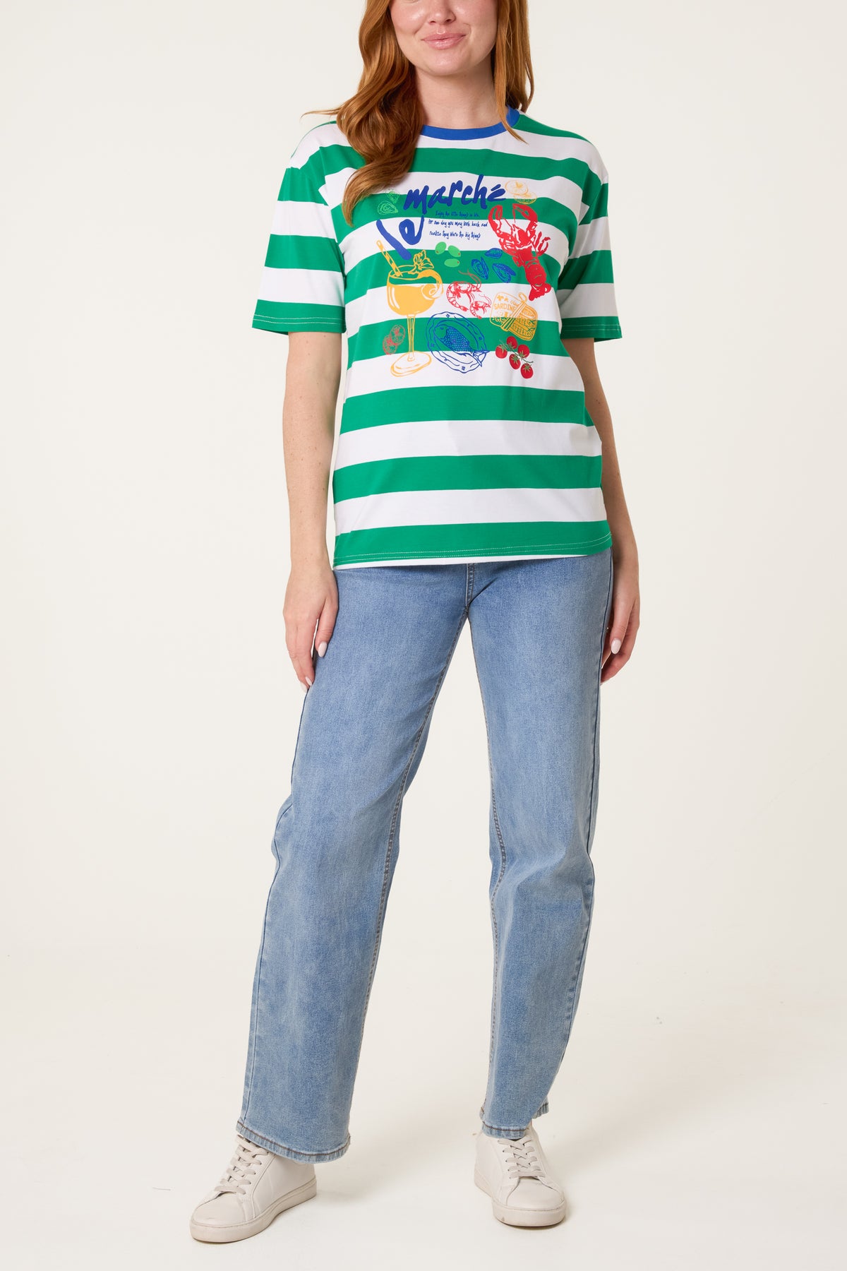 Le Marche Graphic Stripe Top