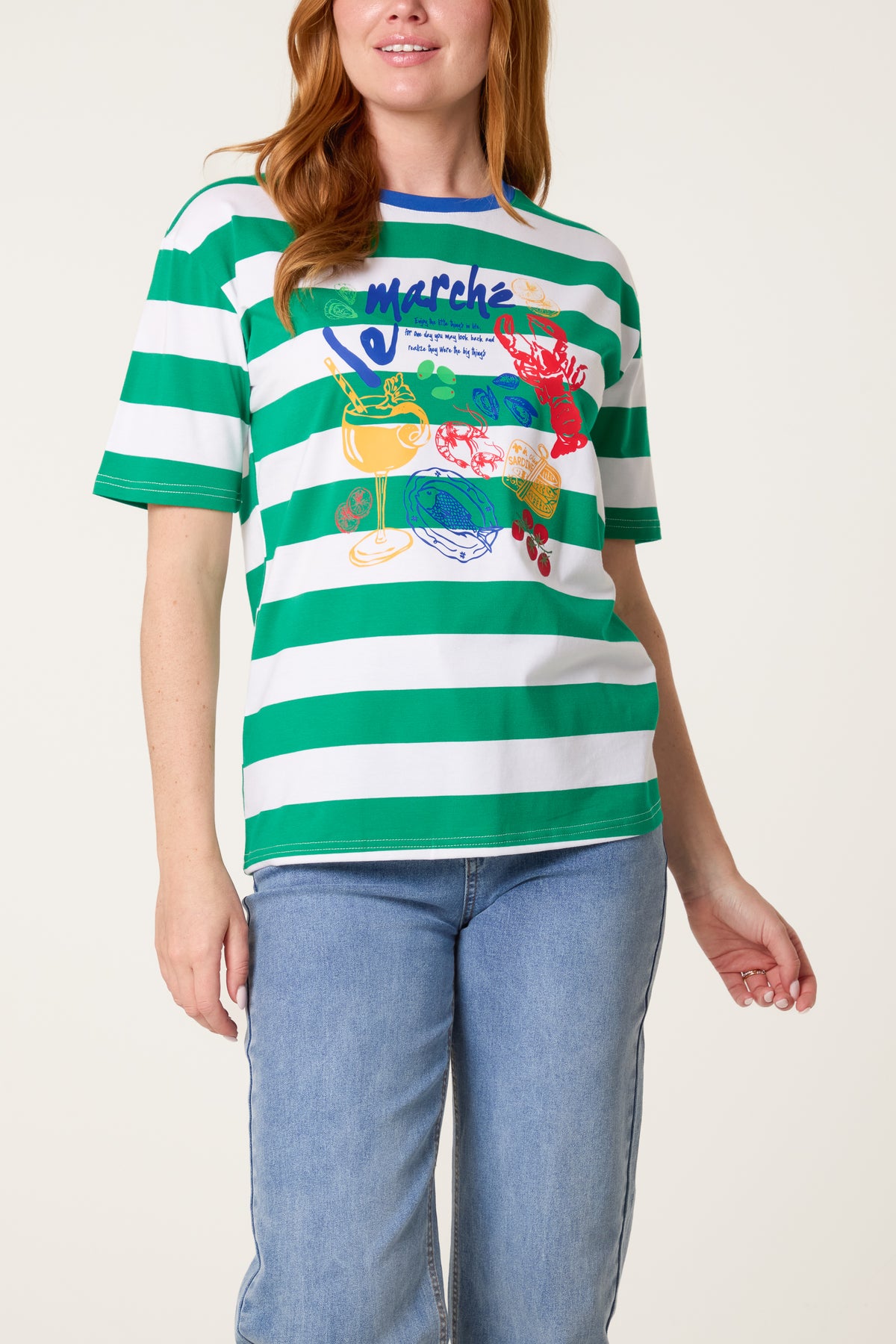Le Marche Graphic Stripe Top