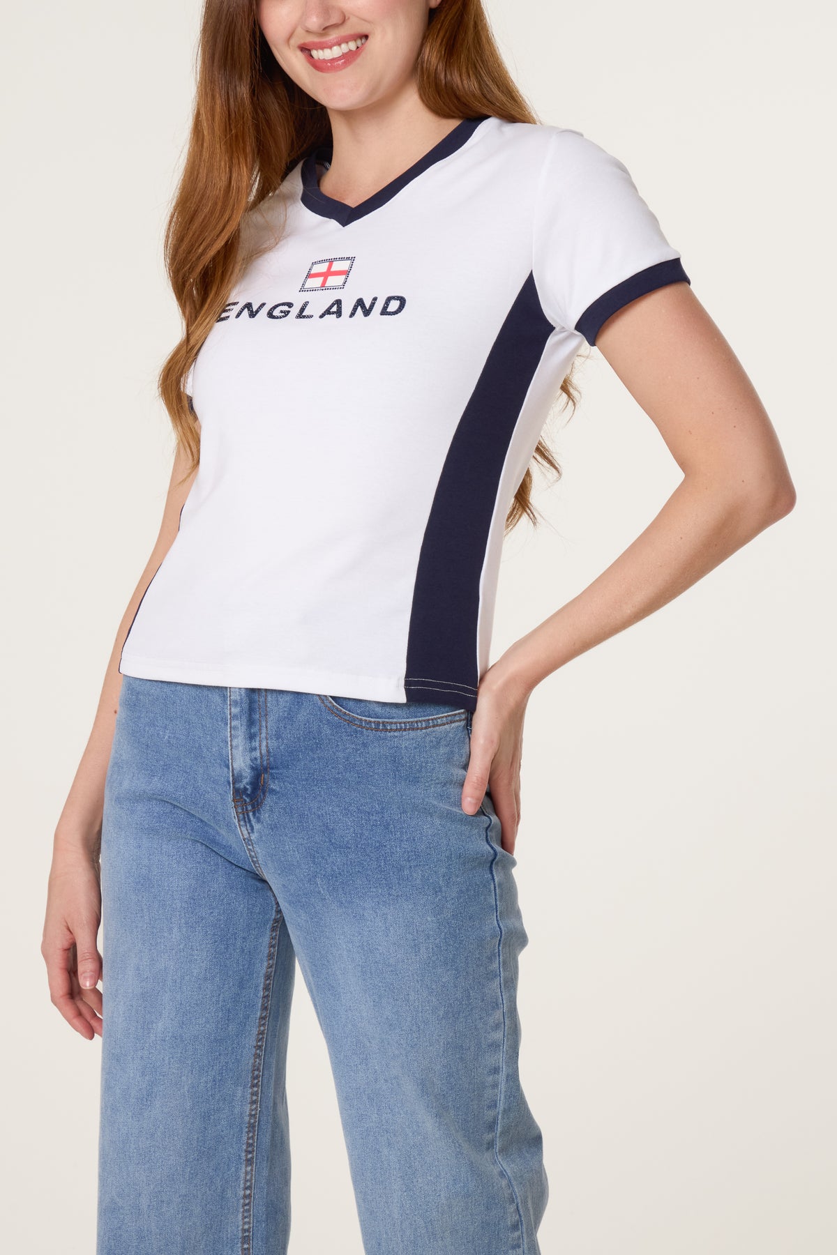 England Bling Football T-Shirt