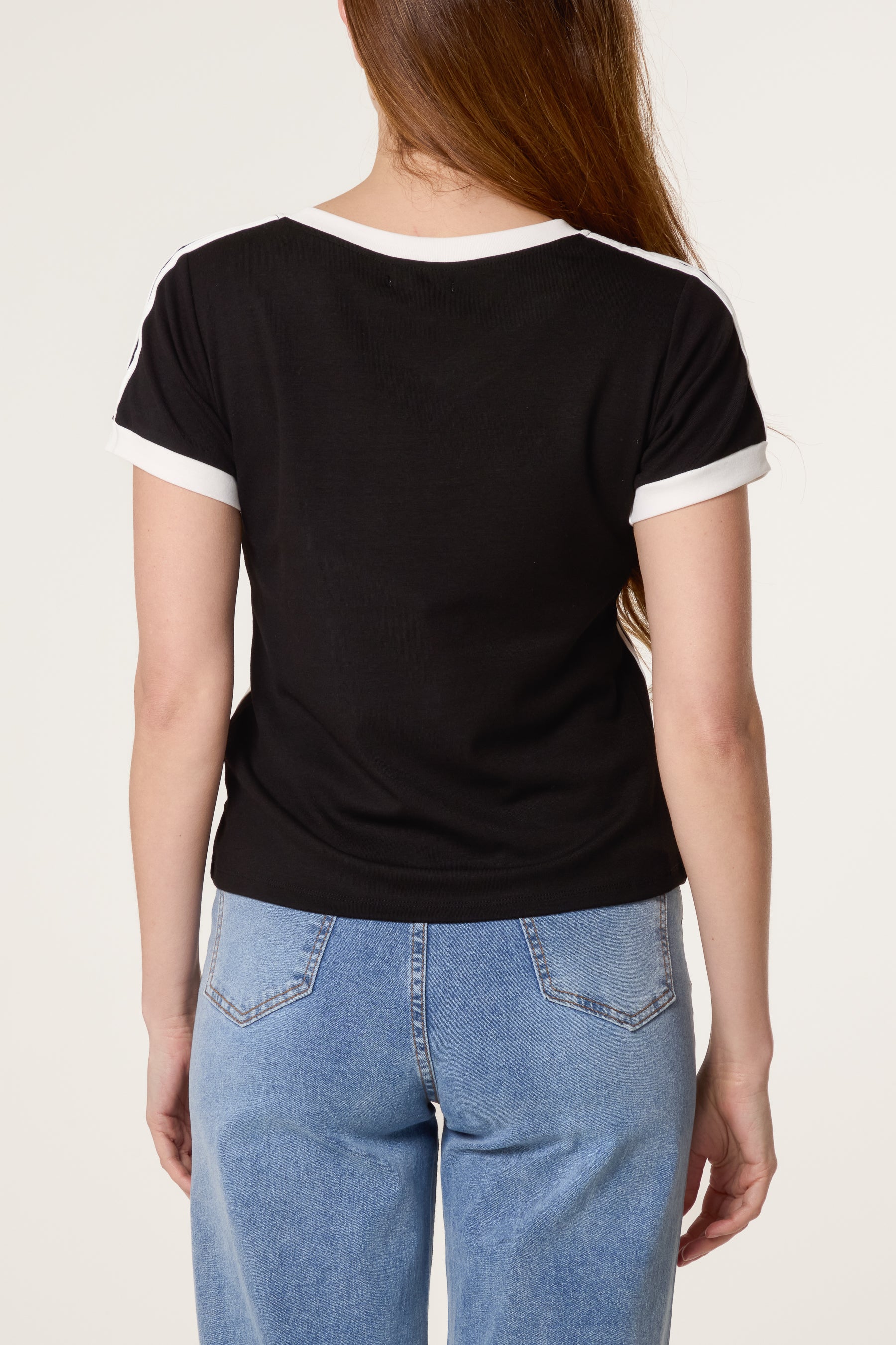 Fearless Embellished Football T-Shirt