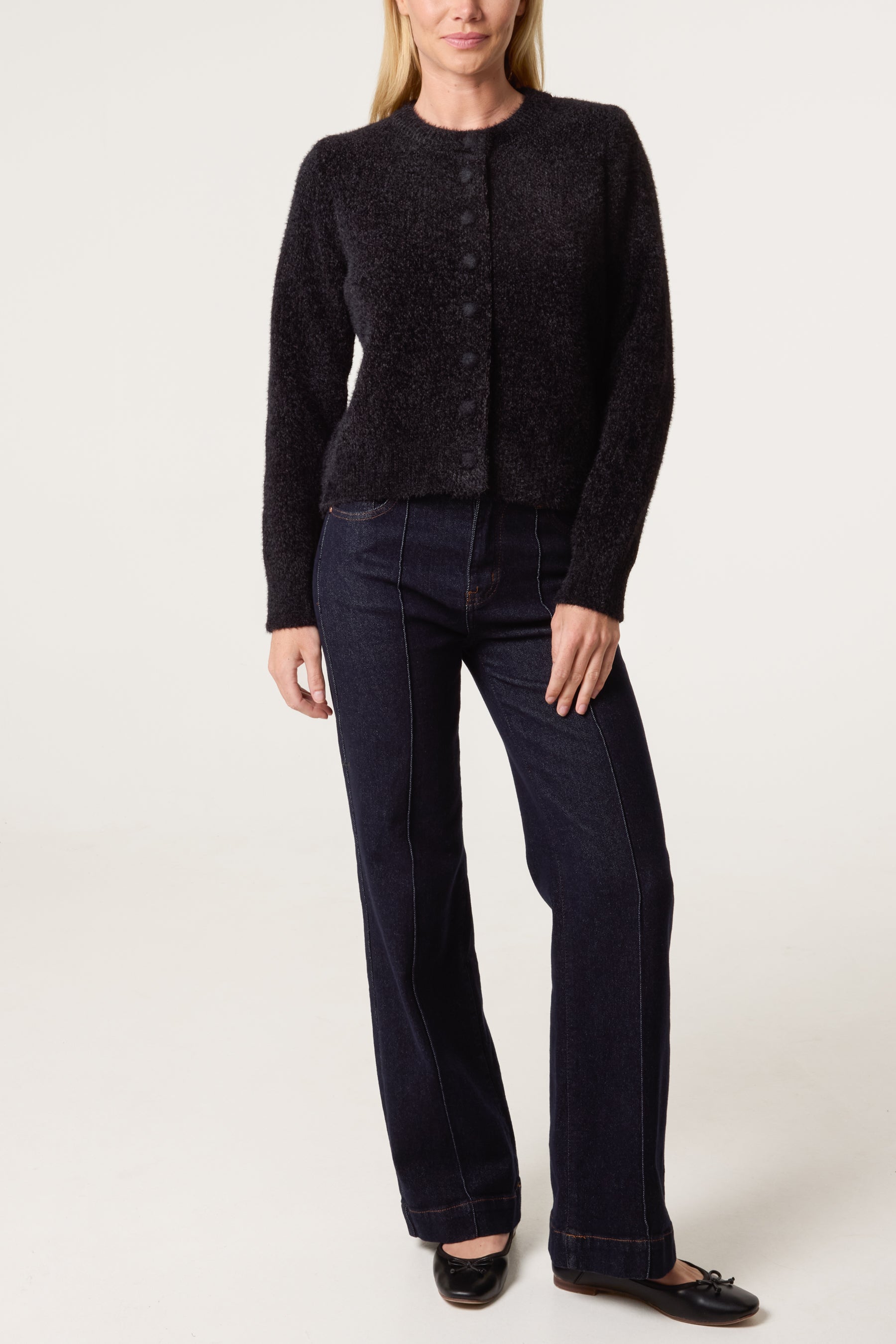 Cardigan Featuring Soft Textured Finish