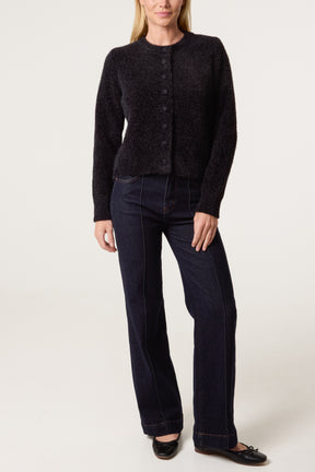 Cardigan Featuring Soft Textured Finish