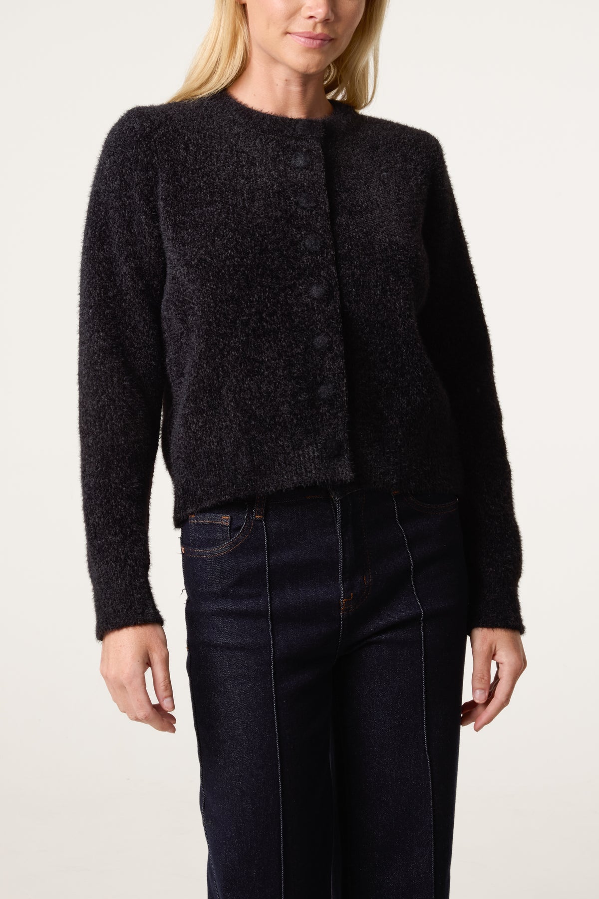 Cardigan Featuring Soft Textured Finish