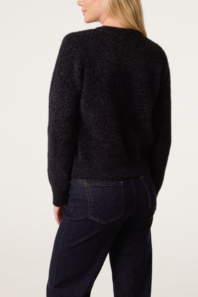 Cardigan Featuring Soft Textured Finish