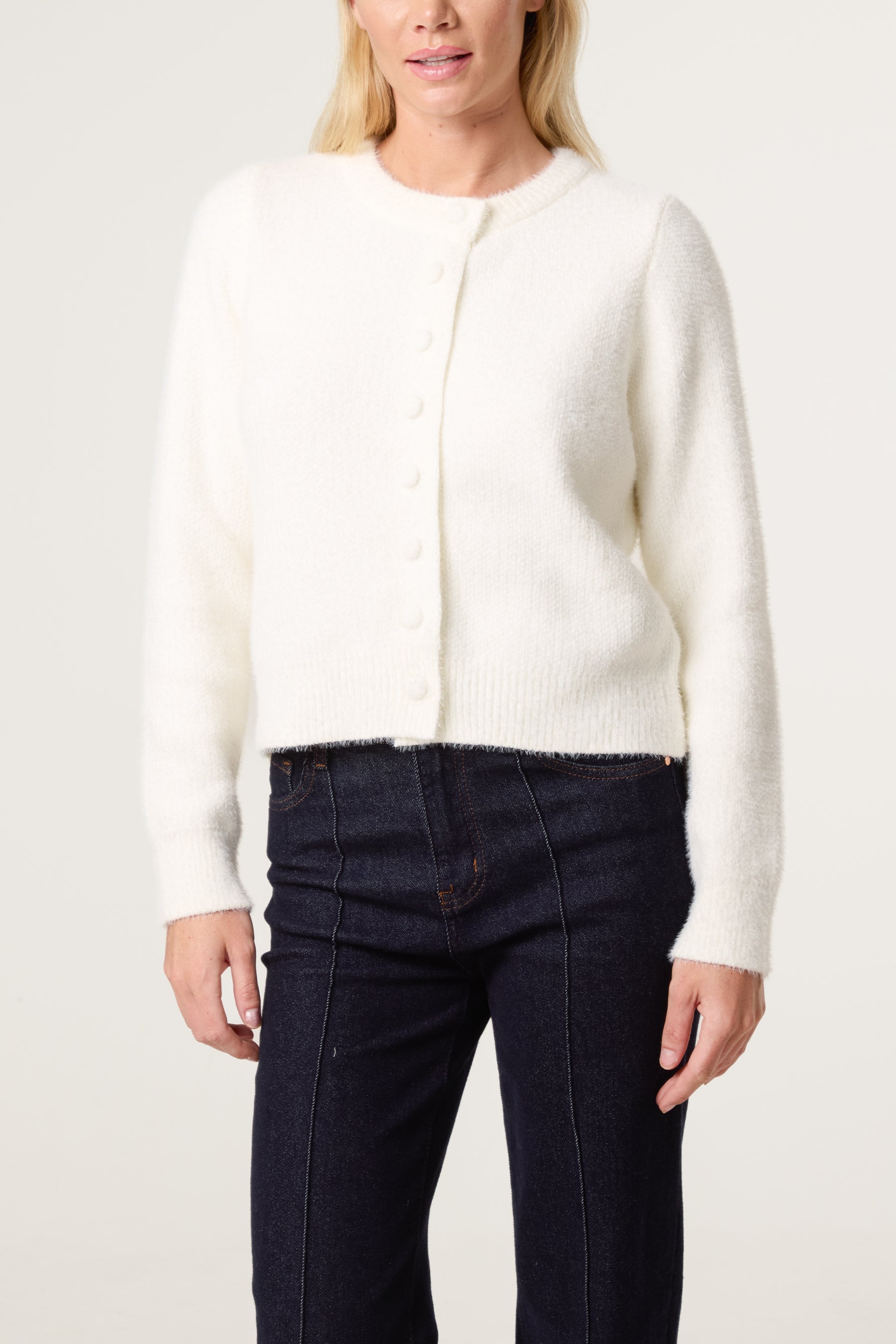 Cardigan Featuring Soft Textured Finish