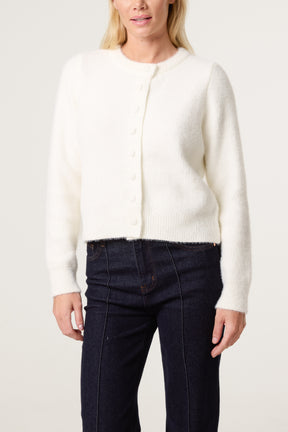Cardigan Featuring Soft Textured Finish