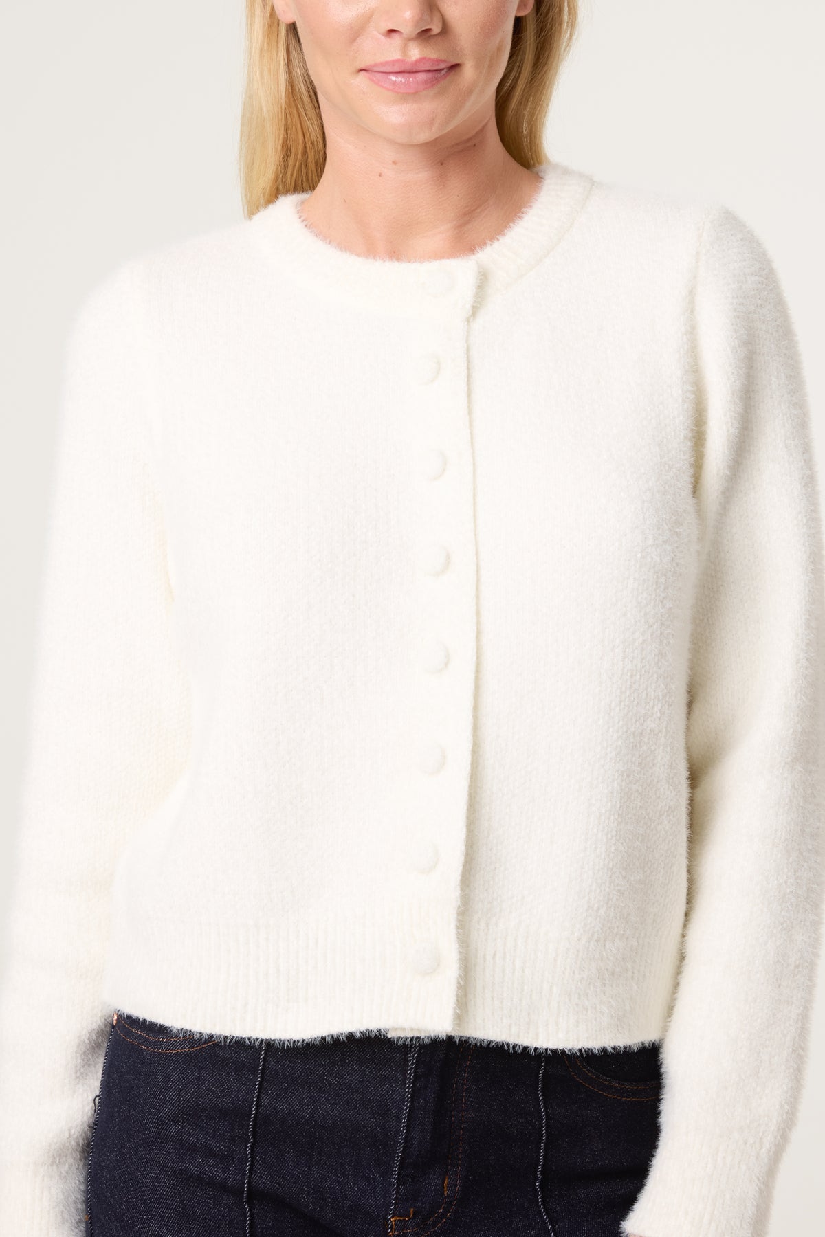 Cardigan Featuring Soft Textured Finish