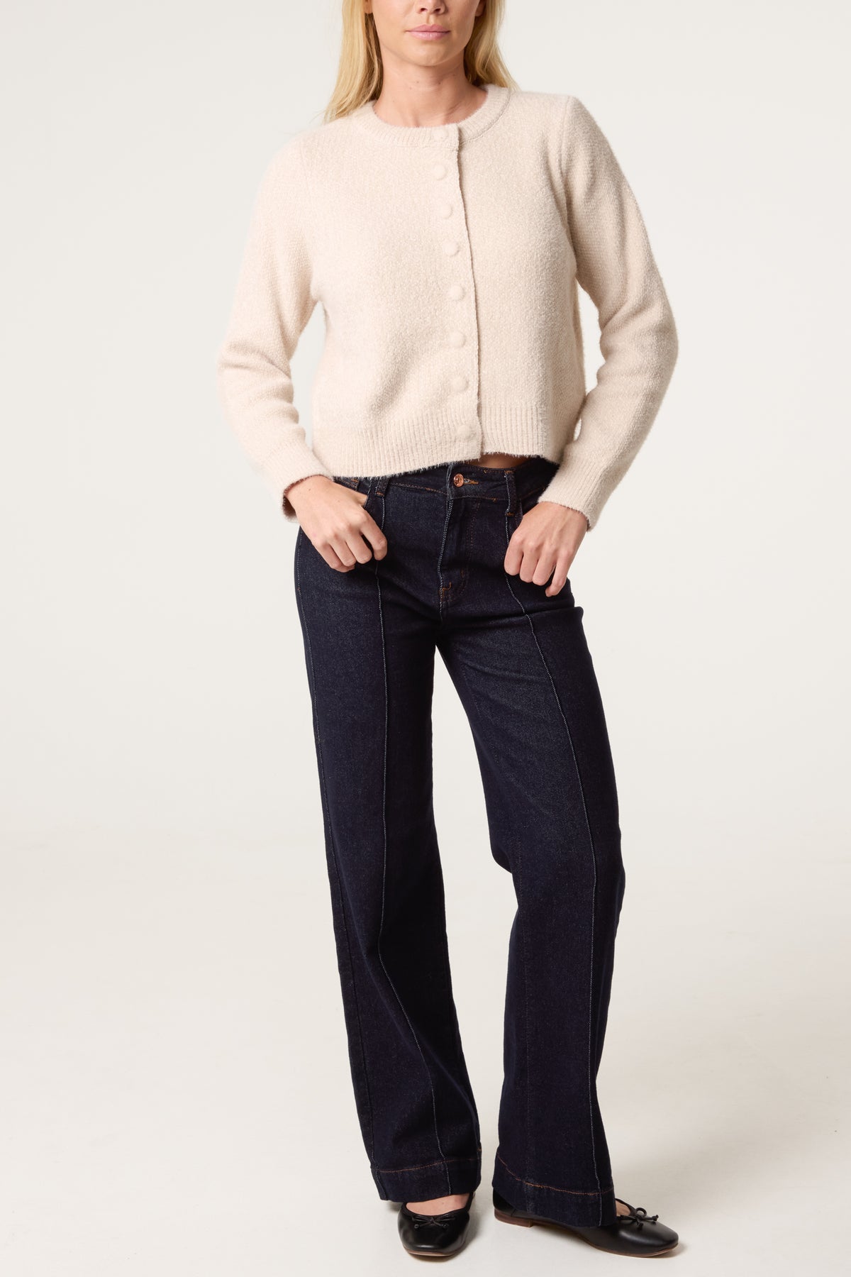 Cardigan Featuring Soft Textured Finish