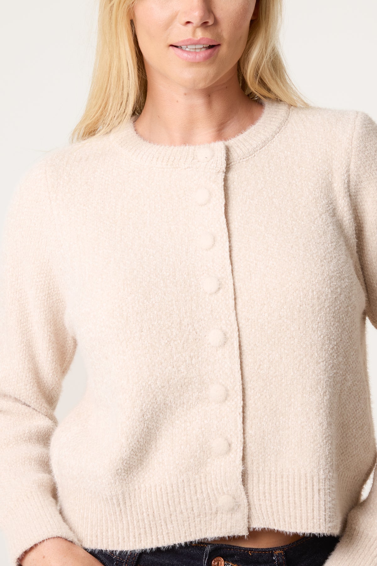 Cardigan Featuring Soft Textured Finish