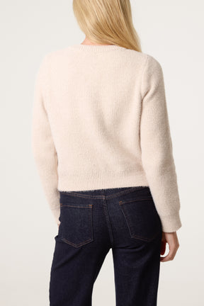 Cardigan Featuring Soft Textured Finish