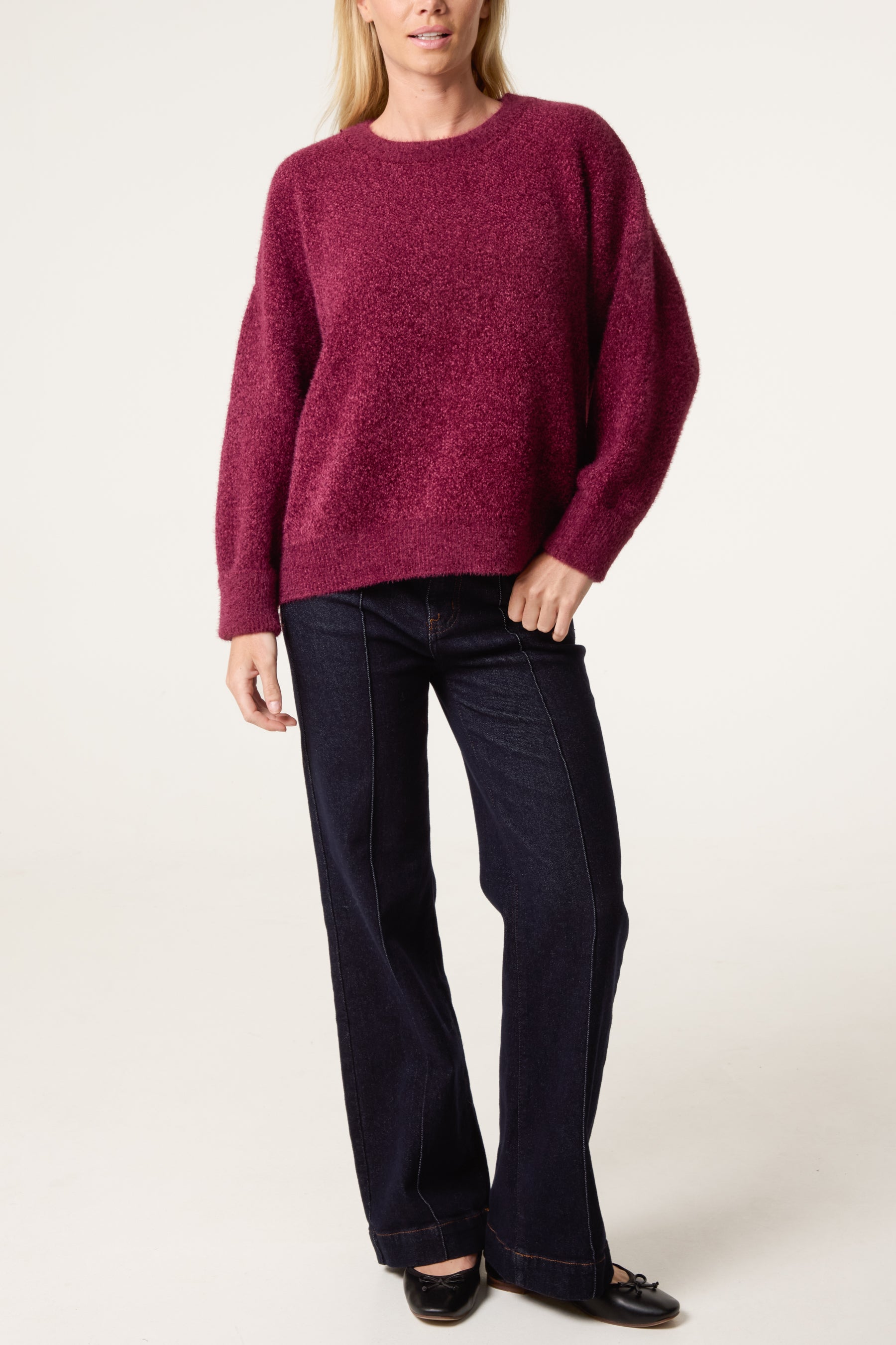Essential Fluffy Long Sleeve Jumper