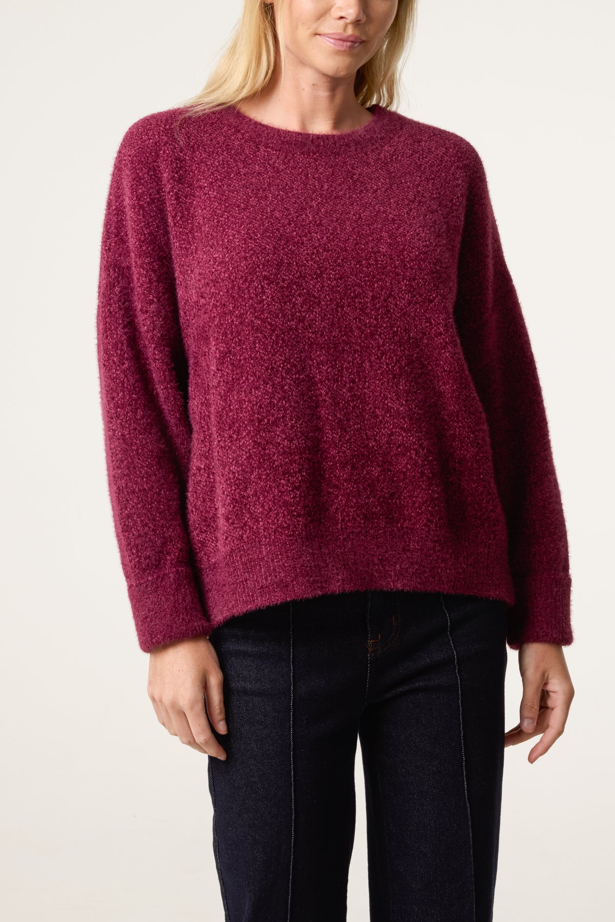 Essential Fluffy Long Sleeve Jumper