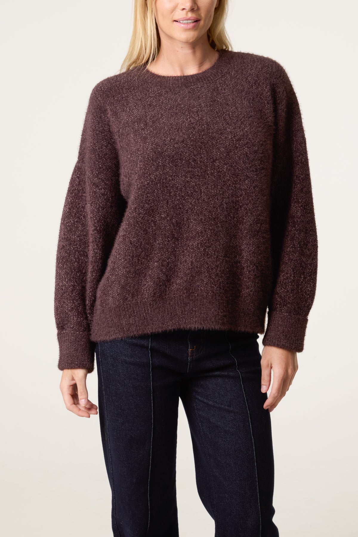 Essential Fluffy Long Sleeve Jumper