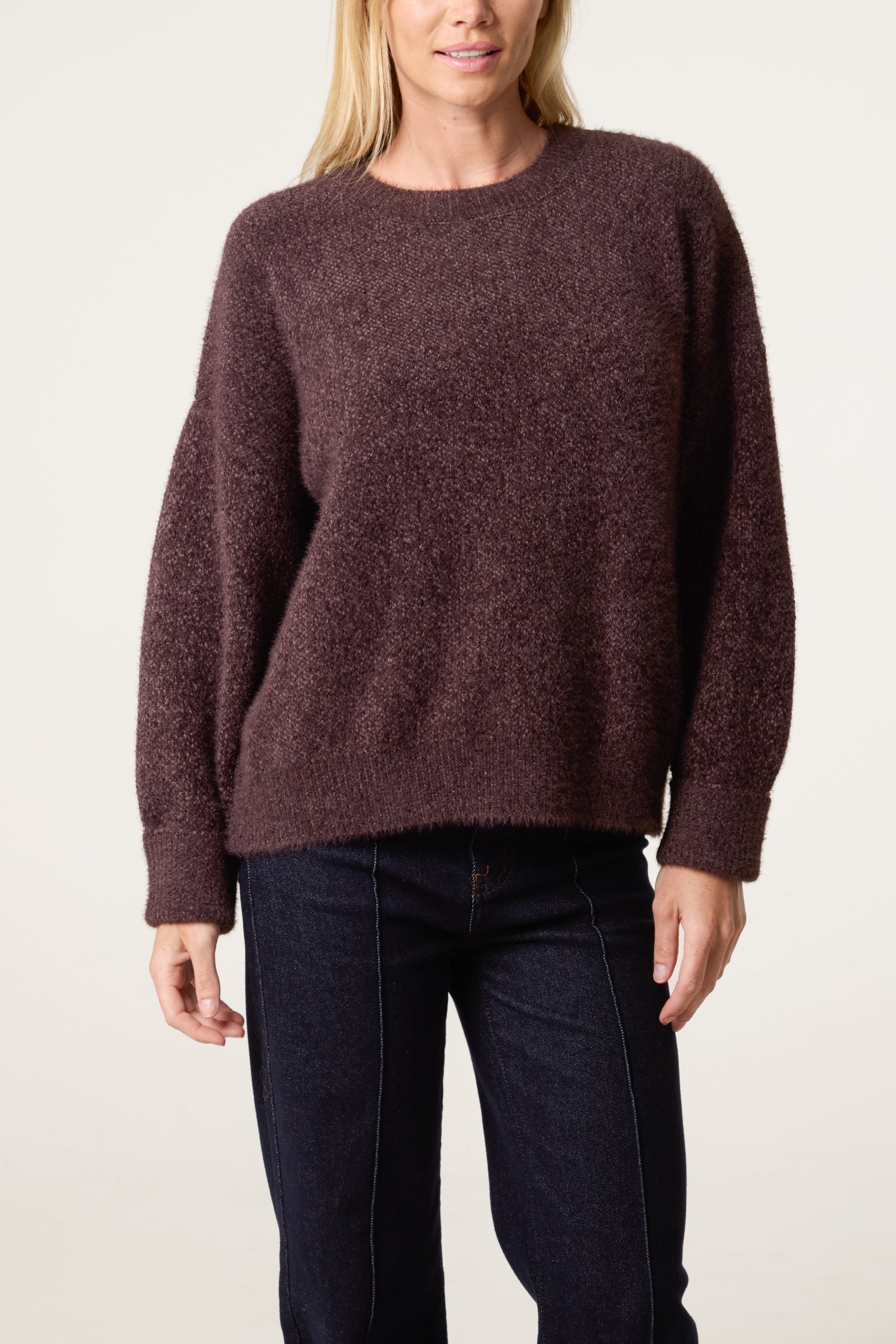 Essential Fluffy Long Sleeve Jumper