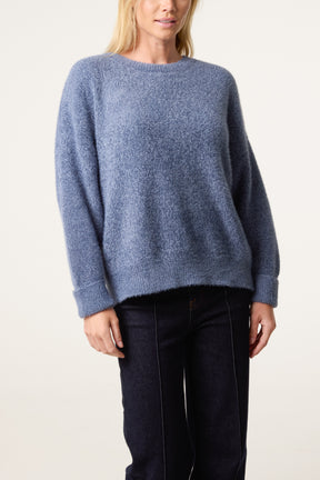 Essential Fluffy Long Sleeve Jumper