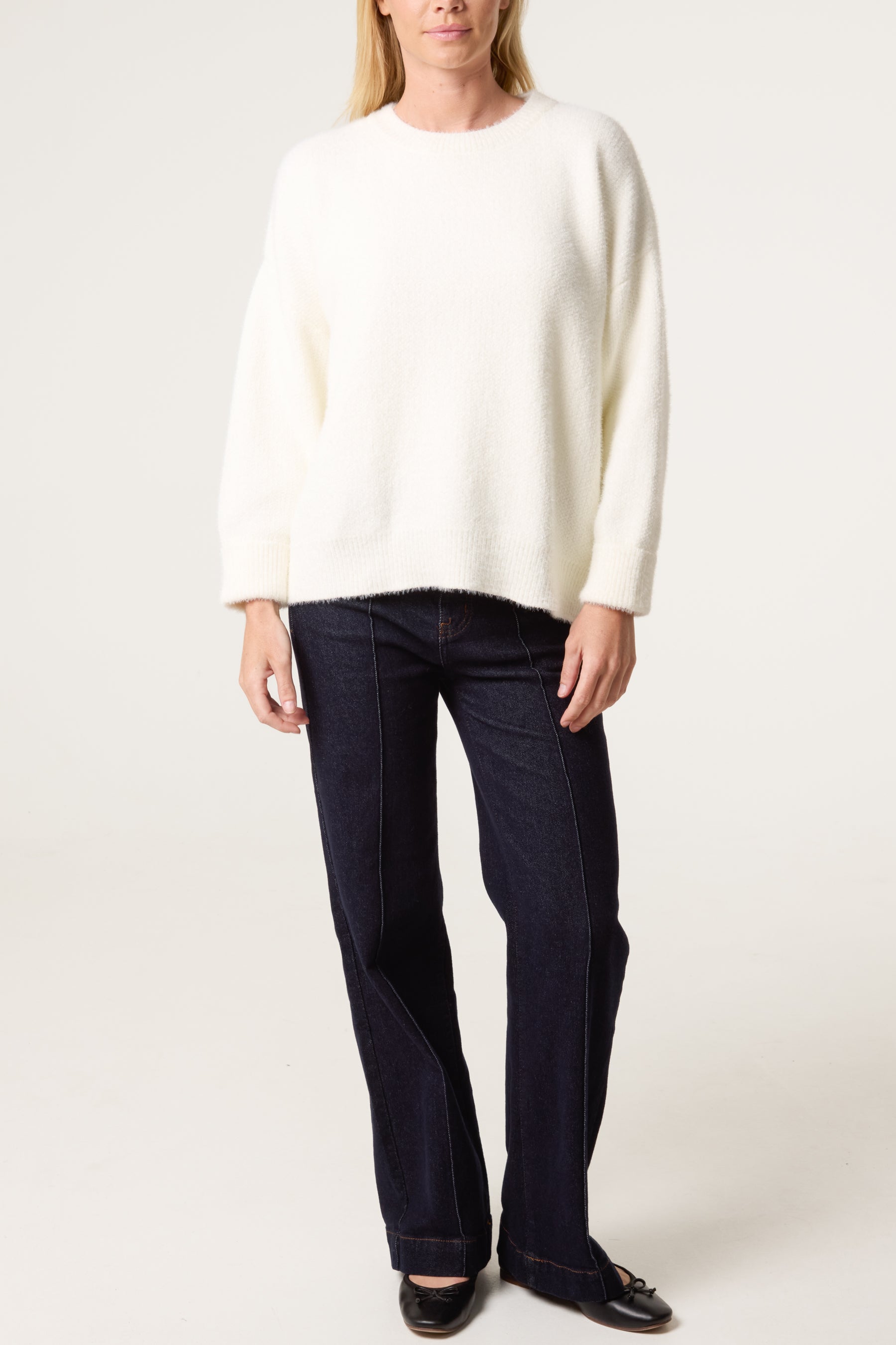 Essential Fluffy Long Sleeve Jumper