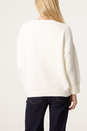 Essential Fluffy Long Sleeve Jumper