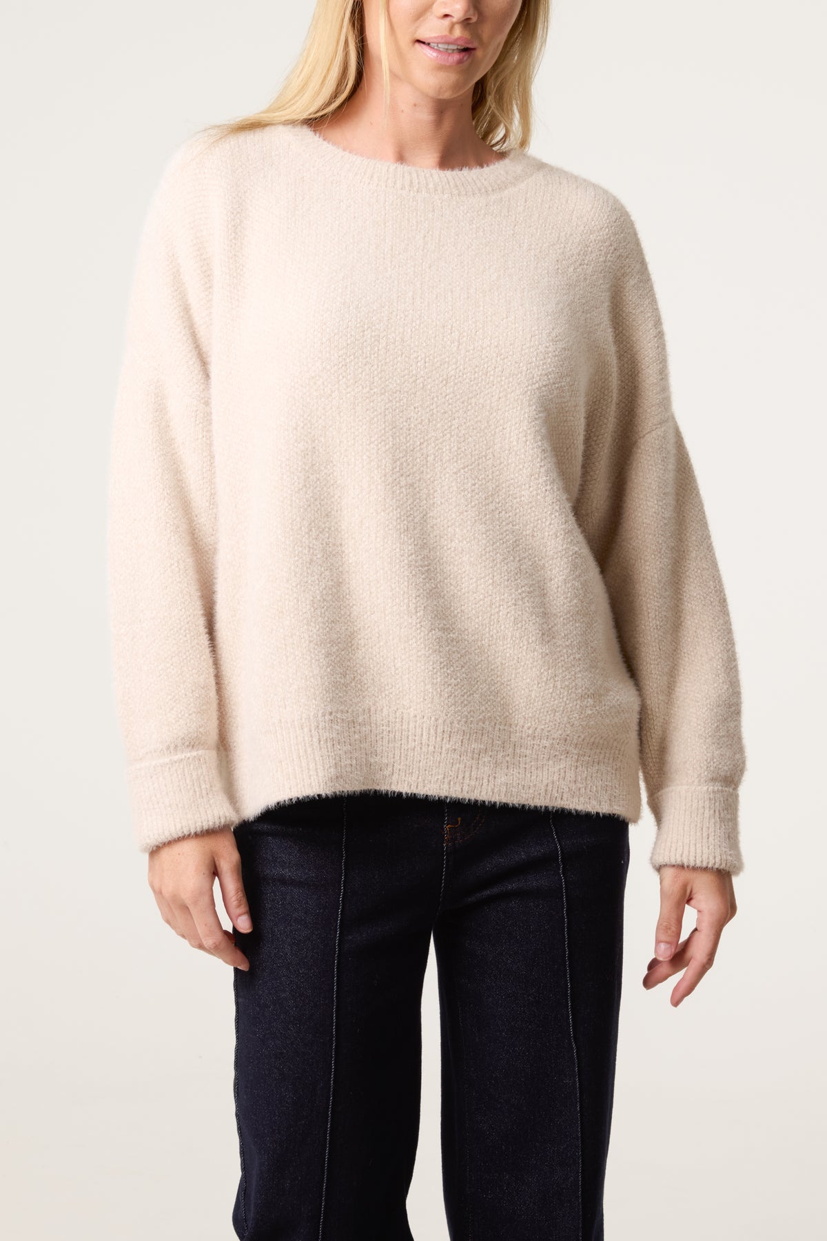 Essential Fluffy Long Sleeve Jumper