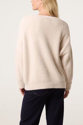 Essential Fluffy Long Sleeve Jumper
