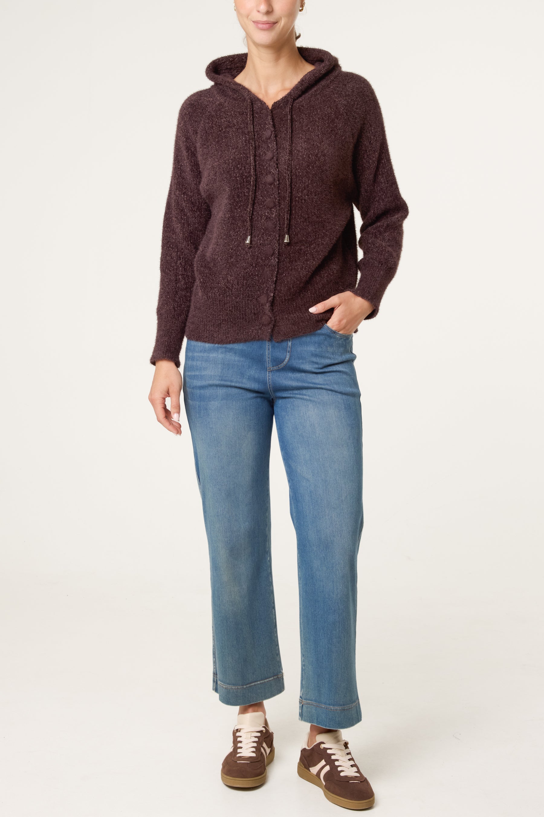 Essential Button Up Cosy Hoodie