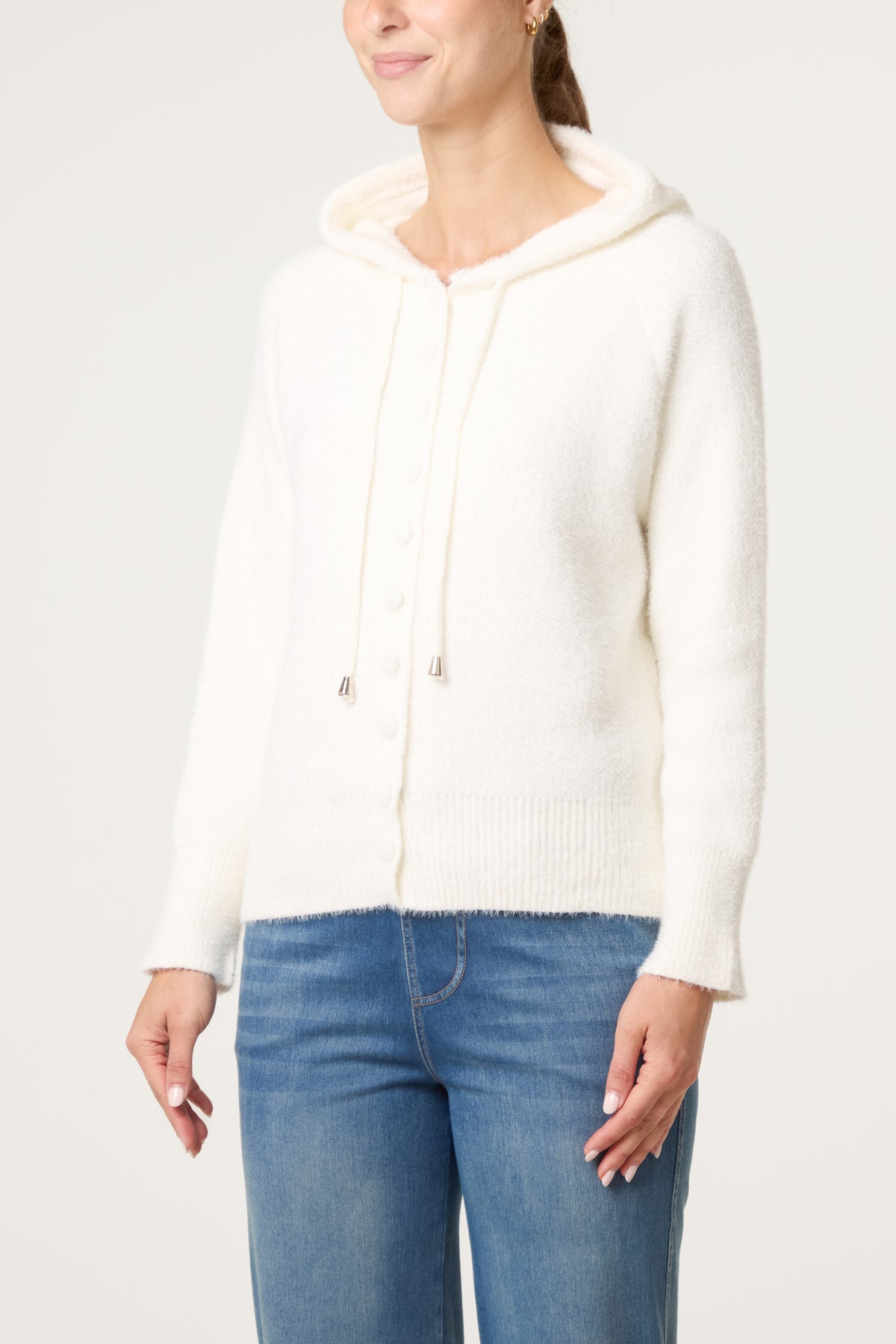 Essential Button Up Cosy Hoodie
