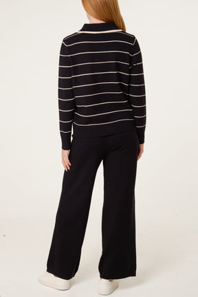 Striped Knit Co-Ord Set