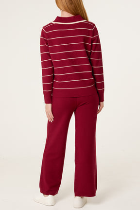 Striped Knit Co-Ord Set