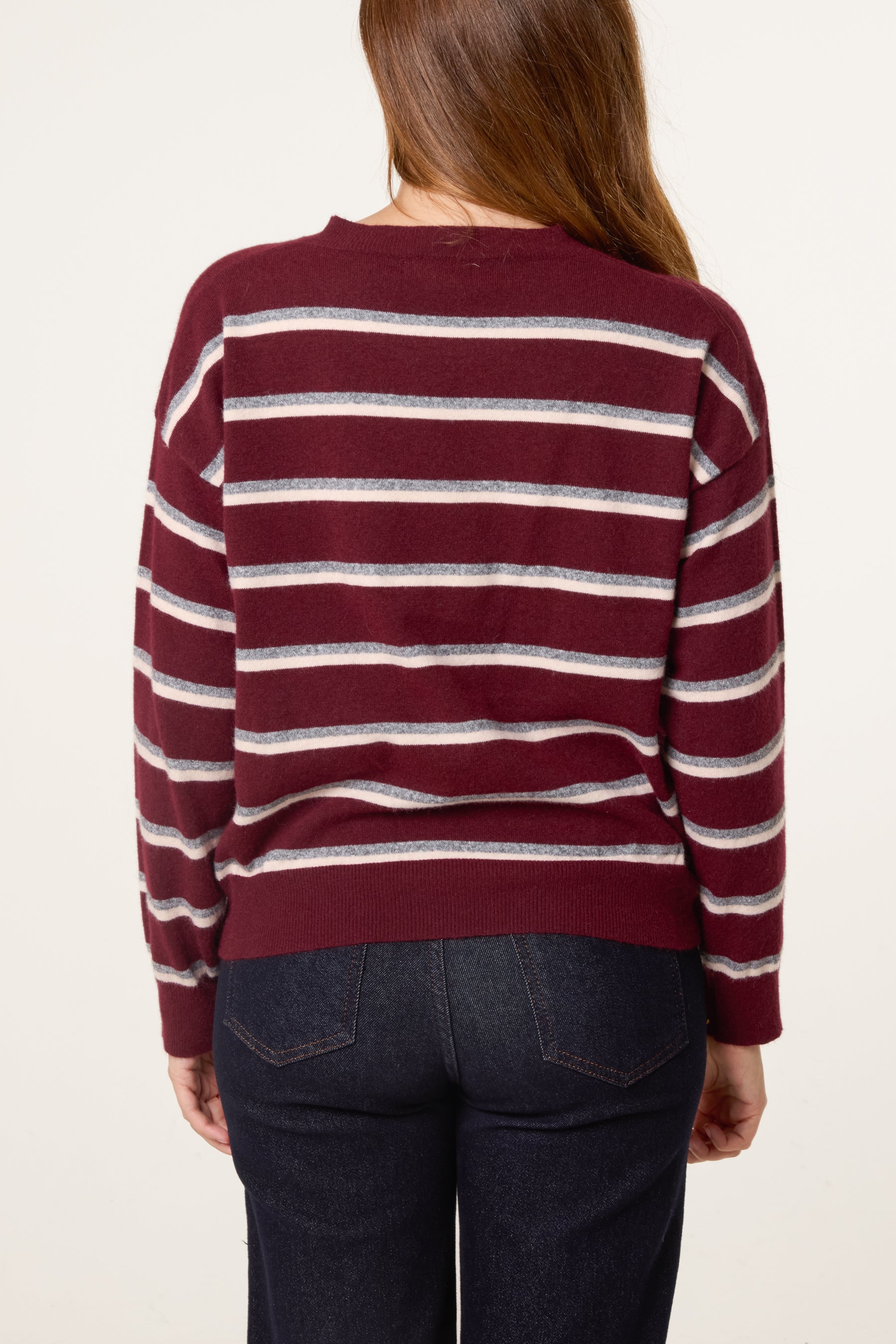 Striped Classic Round Neckline Jumper