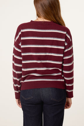 Striped Classic Round Neckline Jumper
