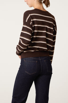 Striped Classic Round Neckline Jumper
