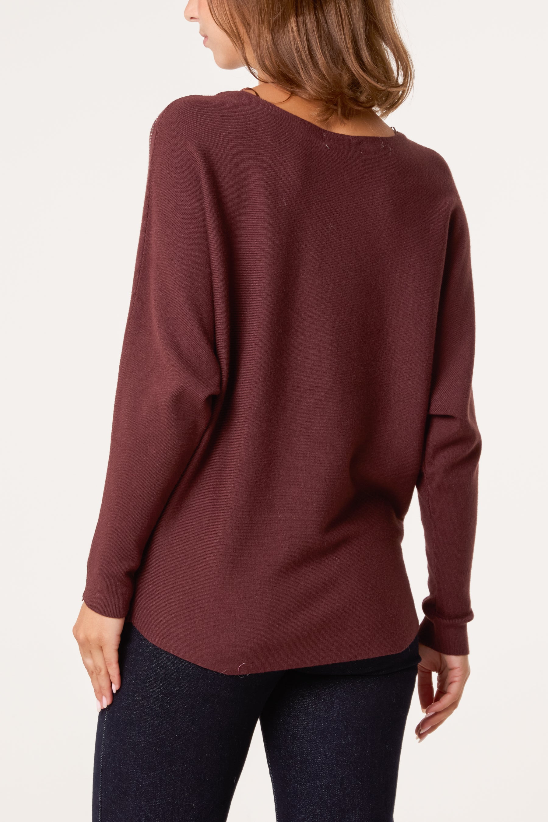 Jumper With Feather Rhinestone Embellishment