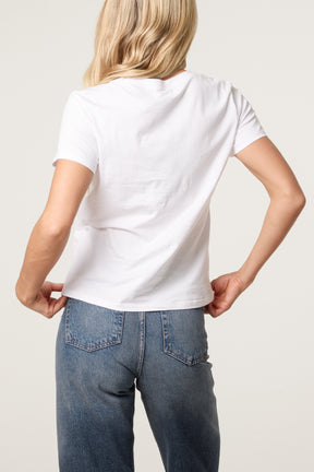 Embellished Cat Applique Graphic T-Shirt