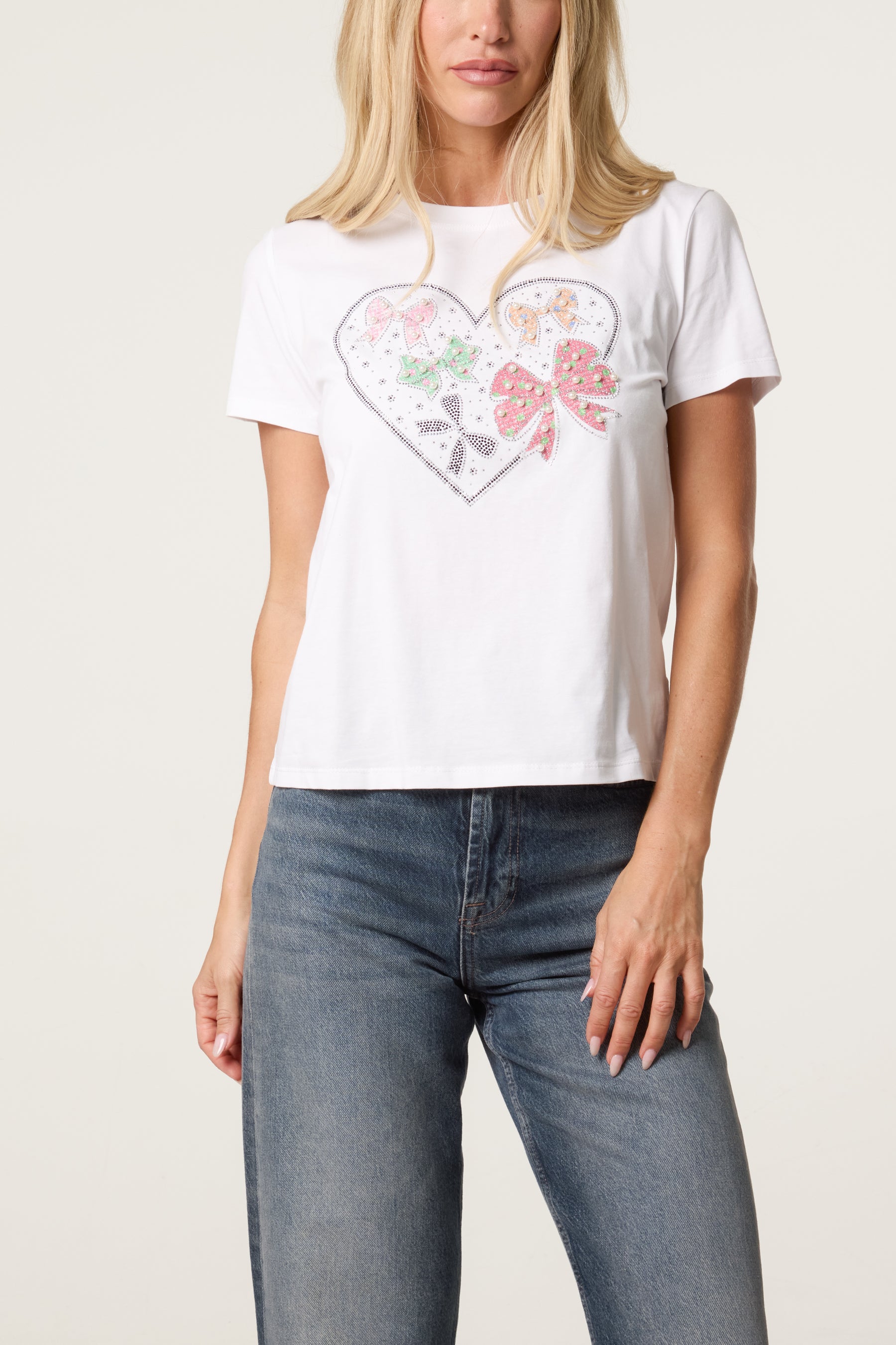 Embellished Bows T-Shirt