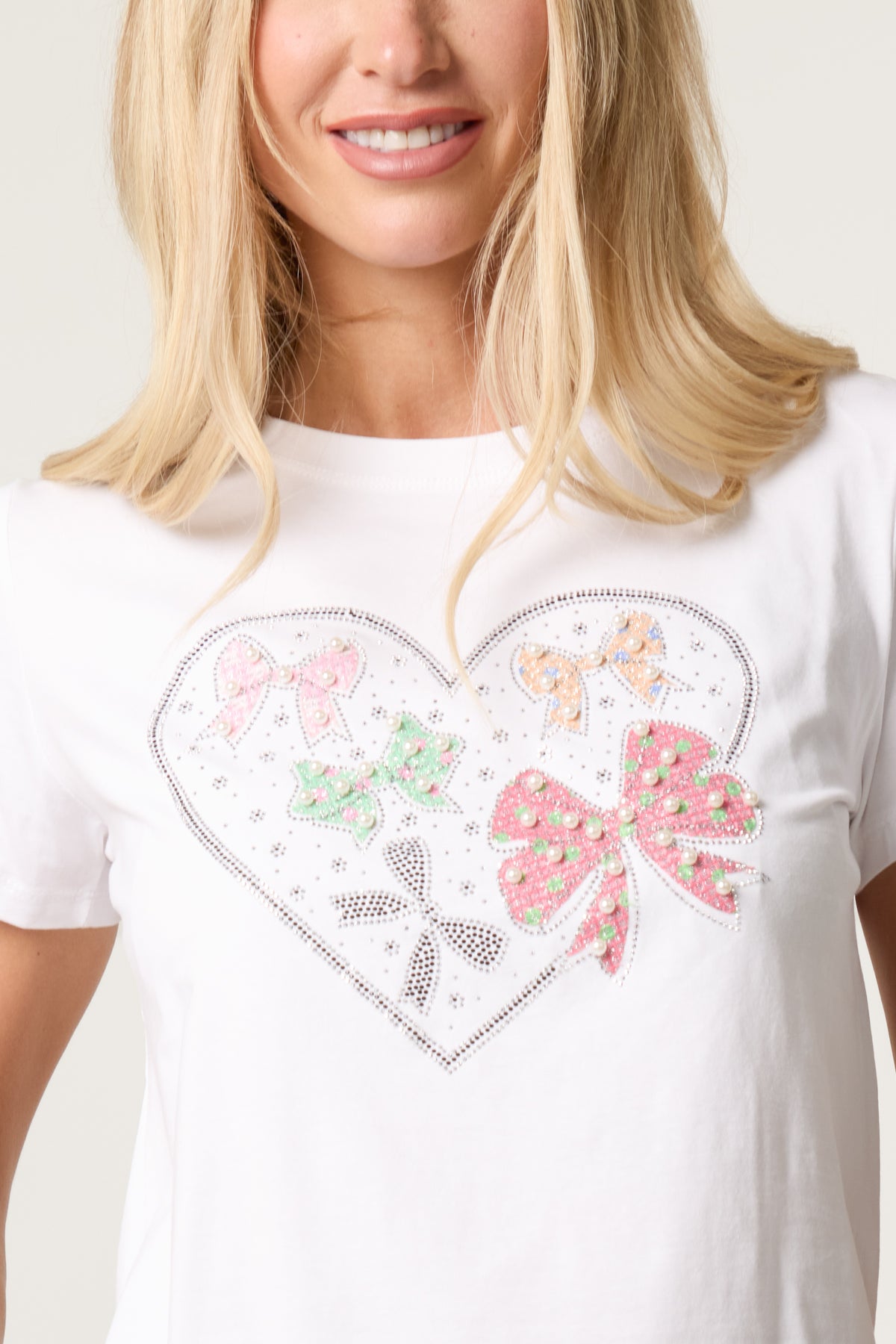 Embellished Bows T-Shirt