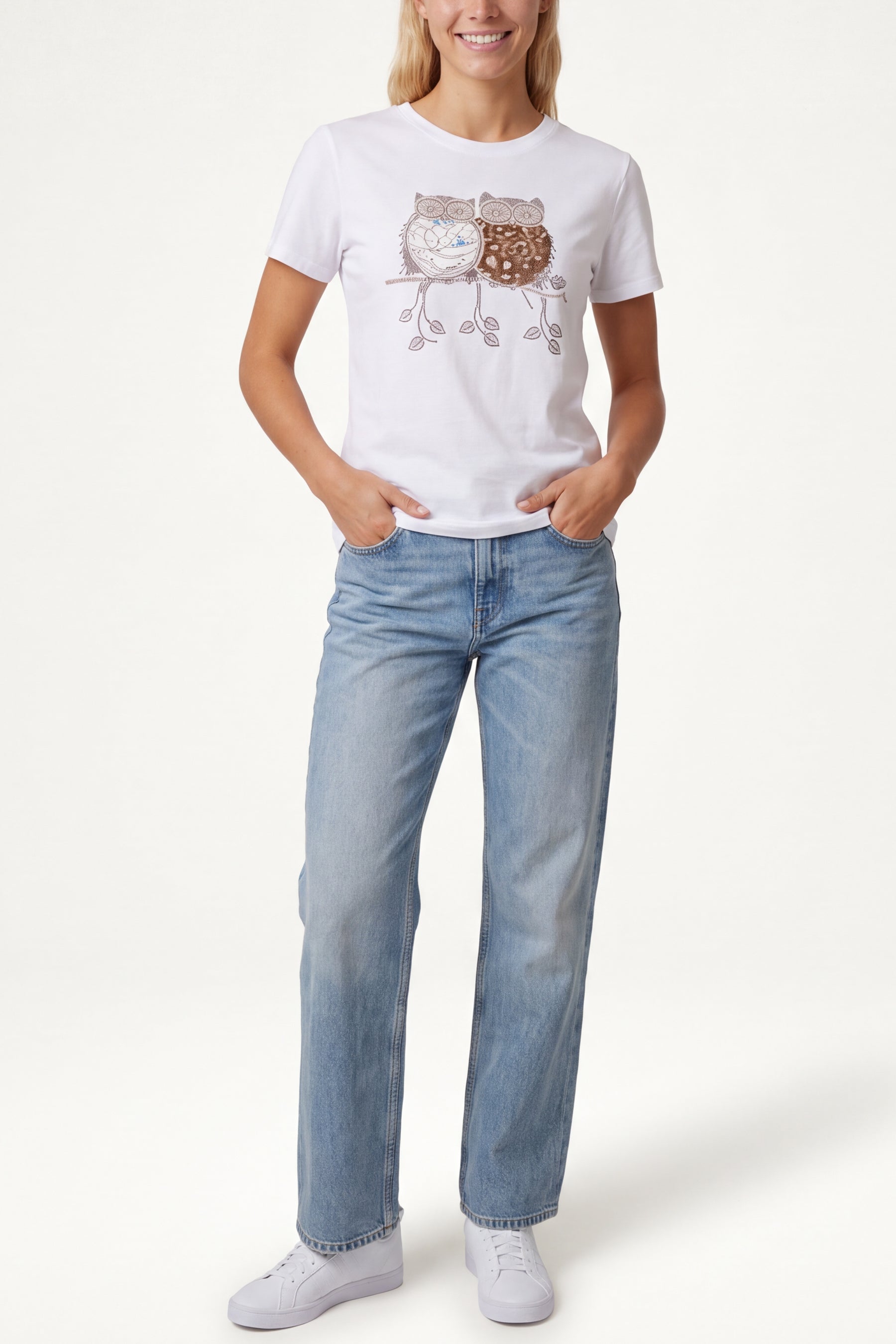Embellished Owl T-Shirt