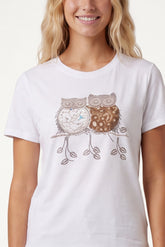 Embellished Owl T-Shirt