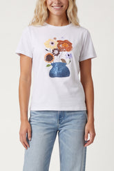 Embellished Flower T-Shirt