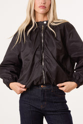 Zip-Through Crop Jacket