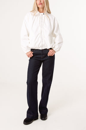 Zip-Through Crop Jacket
