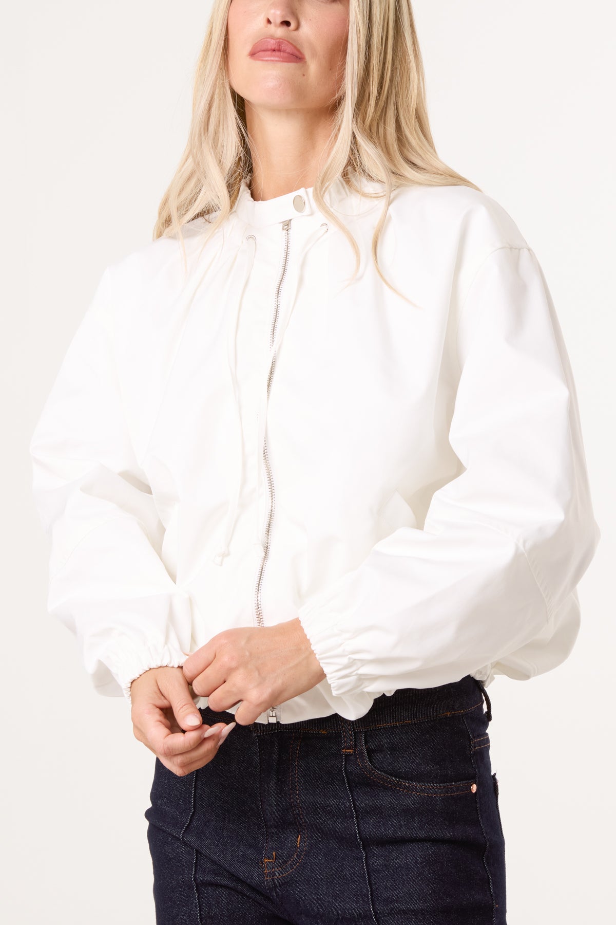 Zip-Through Crop Jacket