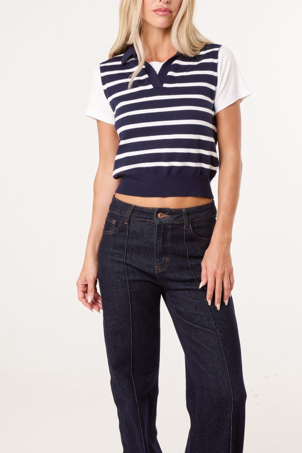 Striped Vest & T-Shirt Top