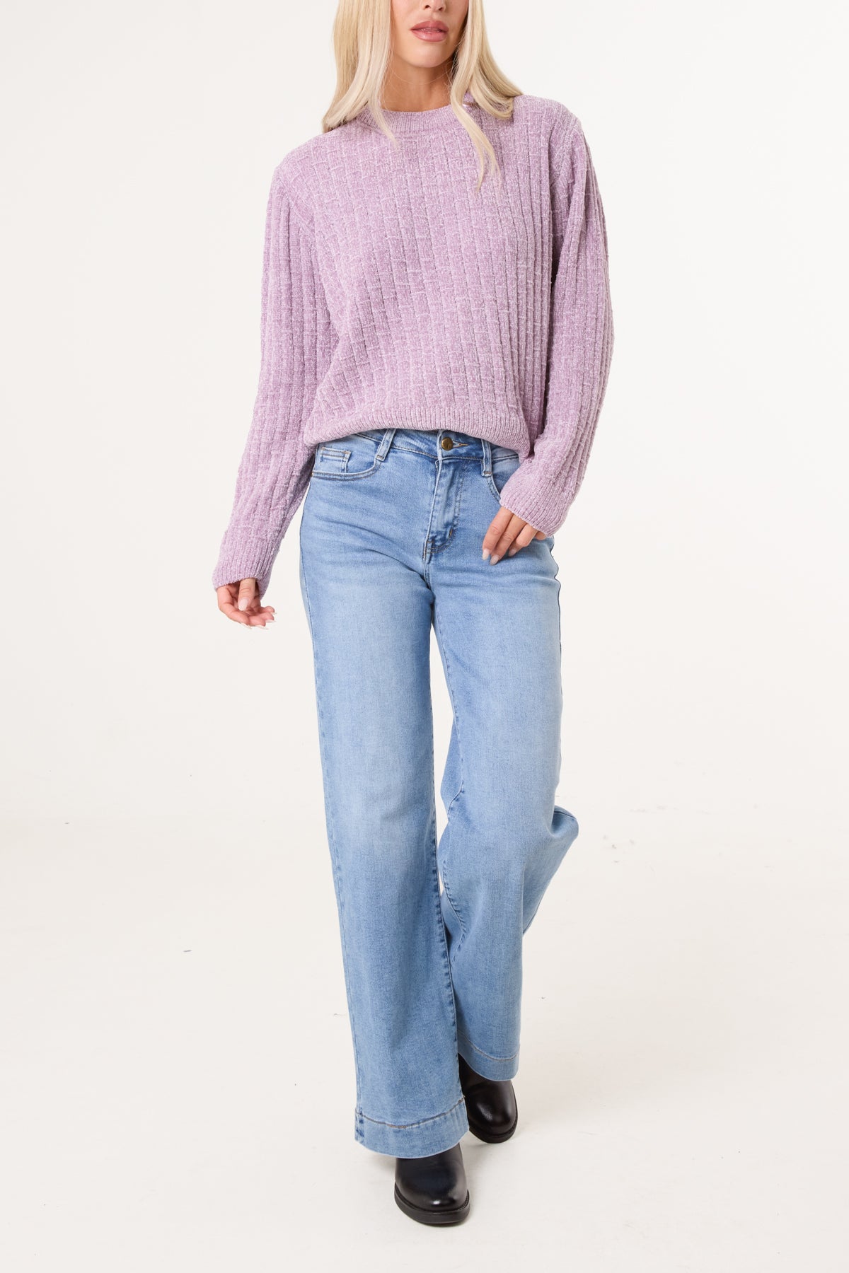 Chenille Round Neck Jumper