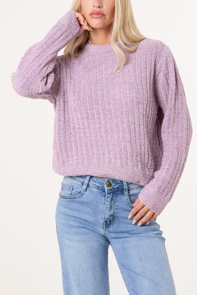 Chenille Round Neck Jumper