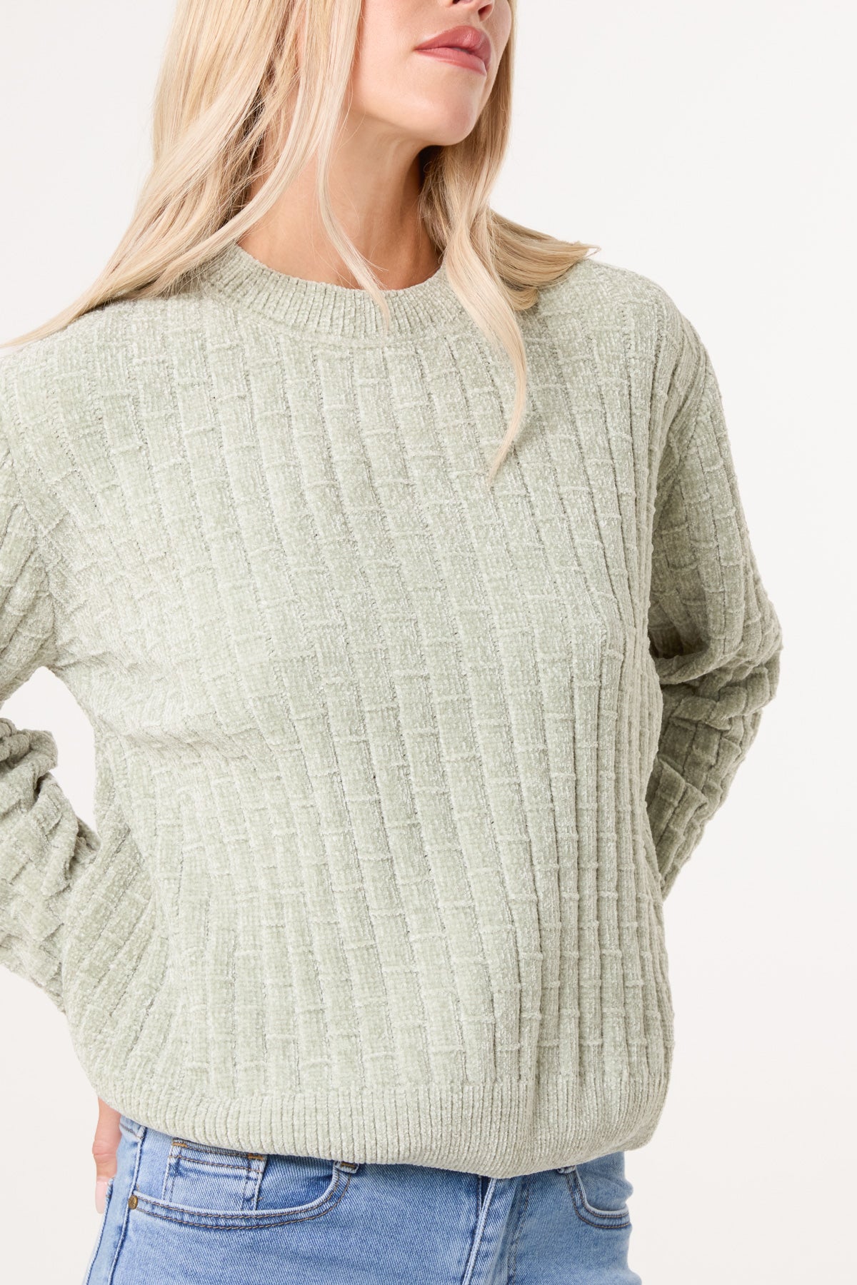 Chenille Round Neck Jumper